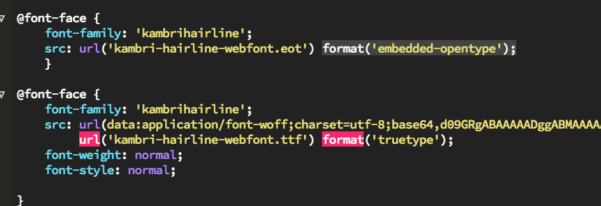 About Webfonts